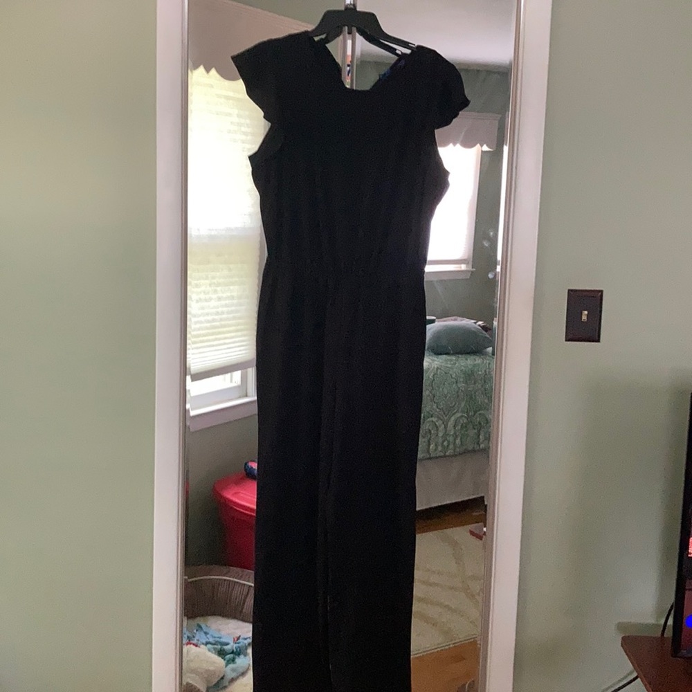 black jumpsuit
